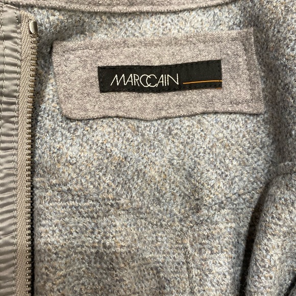 MARCCAIN silk/cashmere wool blend bomber jacket - Picture 2 of 3